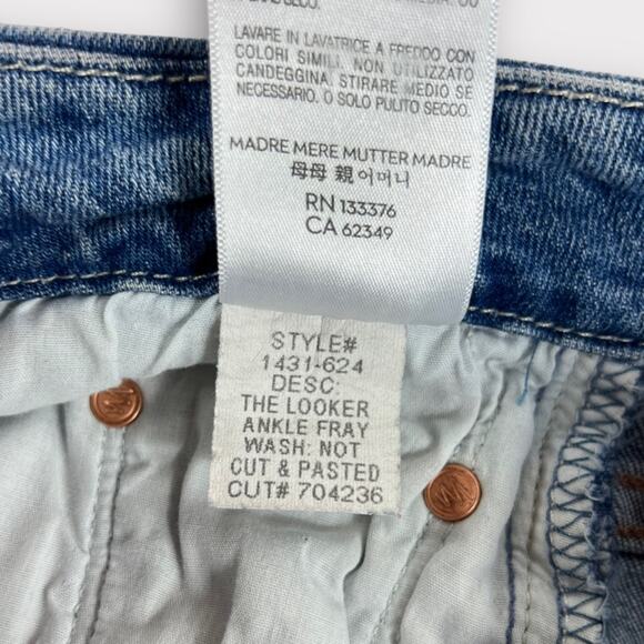 MOTHER The Looker Ankle Fray in Not Cut & Pasted Size 27 - Picture 7 of 10